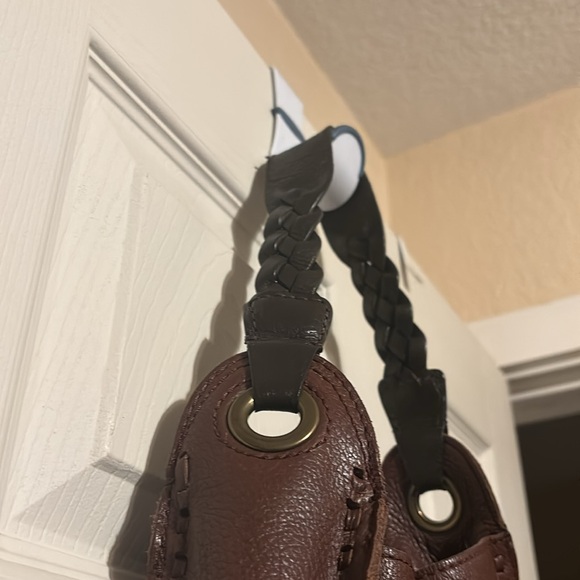 Lucky Brand Pebbled Leather Hobo bag with Braided Strap - Picture 2 of 7